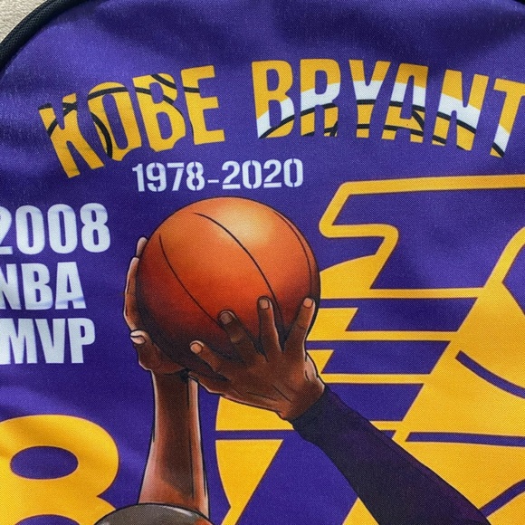 Kobe Bryant 1978-2020 LA Lakers 2008 NBA MVP Light Weight Backpack - Picture 13 of 13